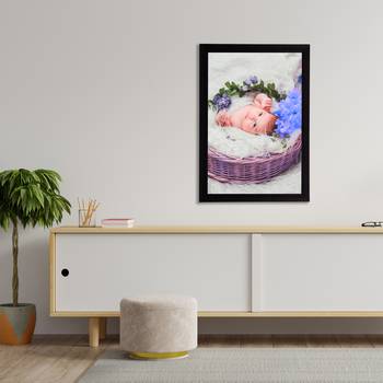eCraftIndia Cute Baby Satin Matt Texture UV Art Painting 3