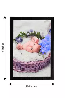 eCraftIndia Cute Baby Satin Matt Texture UV Art Painting