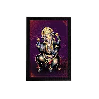 eCraftIndia Lord Ganesha Satin Matt Texture UV Art Painting 1