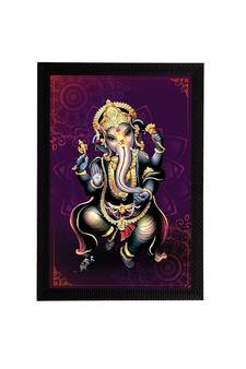 eCraftIndia Lord Ganesha Satin Matt Texture UV Art Painting