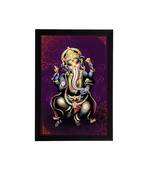 eCraftIndia Lord Ganesha Satin Matt Texture UV Art Painting