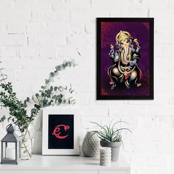 eCraftIndia Lord Ganesha Satin Matt Texture UV Art Painting 2
