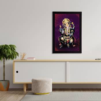eCraftIndia Lord Ganesha Satin Matt Texture UV Art Painting 3
