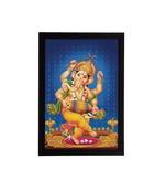 eCraftIndia Lord Ganesha Satin Matt Texture UV Art Painting
