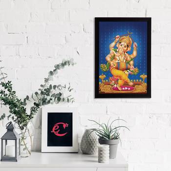 eCraftIndia Lord Ganesha Satin Matt Texture UV Art Painting 2