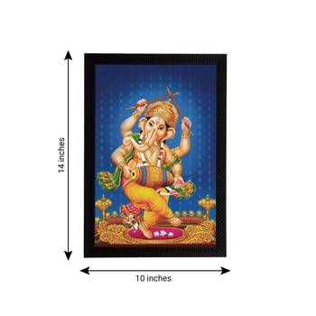 eCraftIndia Lord Ganesha Satin Matt Texture UV Art Painting 4