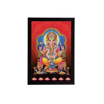 eCraftIndia Lord Ganesha Satin Matt Texture UV Art Painting 1