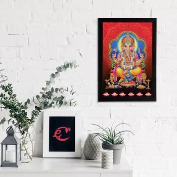 eCraftIndia Lord Ganesha Satin Matt Texture UV Art Painting 2