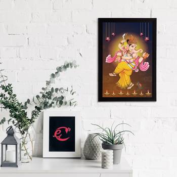eCraftIndia Lord Ganesha Satin Matt Texture UV Art Painting 2