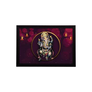 eCraftIndia Lord Ganesha Satin Matt Texture UV Art Painting 1