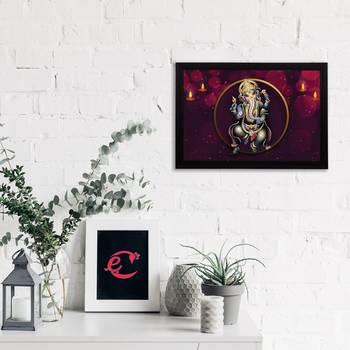 eCraftIndia Lord Ganesha Satin Matt Texture UV Art Painting 2