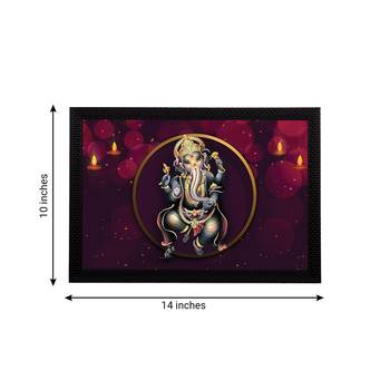 eCraftIndia Lord Ganesha Satin Matt Texture UV Art Painting 4