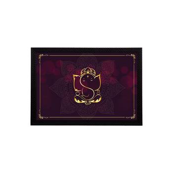 eCraftIndia Lord Ganesha Satin Matt Texture UV Art Painting 1