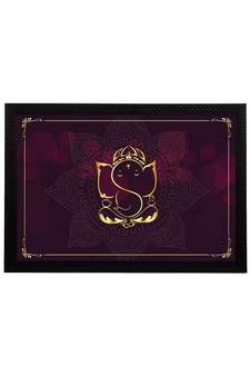 eCraftIndia Lord Ganesha Satin Matt Texture UV Art Painting
