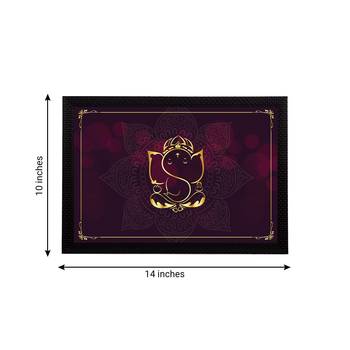 eCraftIndia Lord Ganesha Satin Matt Texture UV Art Painting 4