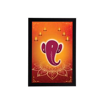 eCraftIndia Lord Ganesha Satin Matt Texture UV Art Painting 1