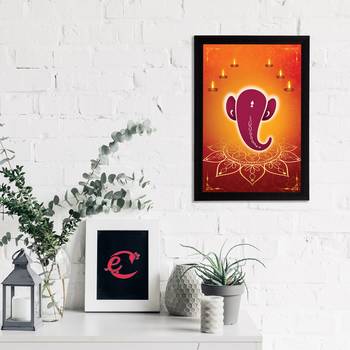 eCraftIndia Lord Ganesha Satin Matt Texture UV Art Painting 2