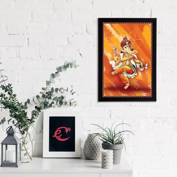 eCraftIndia Lord Ganesha Satin Matt Texture UV Art Painting 2