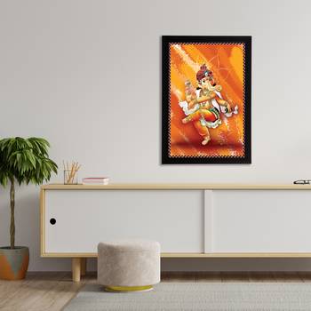 eCraftIndia Lord Ganesha Satin Matt Texture UV Art Painting 3