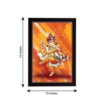 eCraftIndia Lord Ganesha Satin Matt Texture UV Art Painting 4