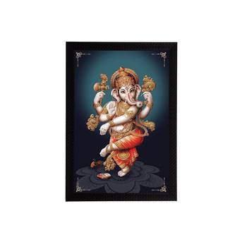 eCraftIndia Lord Ganesha Satin Matt Texture UV Art Painting 1