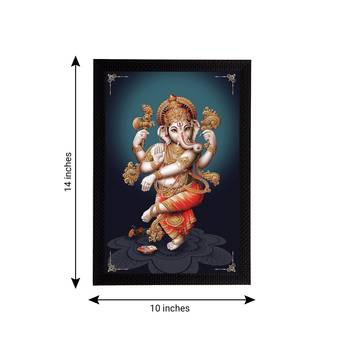 eCraftIndia Lord Ganesha Satin Matt Texture UV Art Painting 4