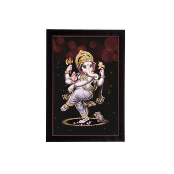 eCraftIndia Lord Ganesha Satin Matt Texture UV Art Painting 1