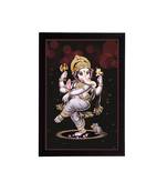 eCraftIndia Lord Ganesha Satin Matt Texture UV Art Painting