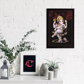 eCraftIndia Lord Ganesha Satin Matt Texture UV Art Painting 2