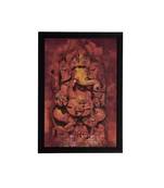eCraftIndia Lord Ganesha Satin Matt Texture UV Art Painting