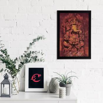 eCraftIndia Lord Ganesha Satin Matt Texture UV Art Painting 2