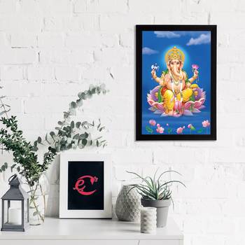 eCraftIndia Lord Ganesha Satin Matt Texture UV Art Painting 2
