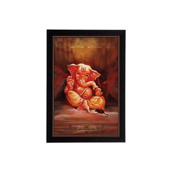 eCraftIndia Lord Ganesha Satin Matt Texture UV Art Painting 1