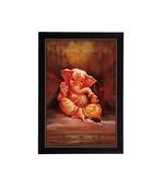 eCraftIndia Lord Ganesha Satin Matt Texture UV Art Painting