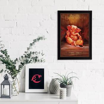 eCraftIndia Lord Ganesha Satin Matt Texture UV Art Painting 2
