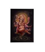 eCraftIndia Lord Ganesha Satin Matt Texture UV Art Painting
