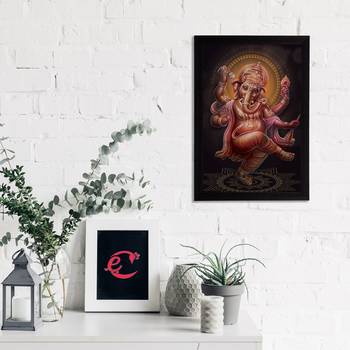 eCraftIndia Lord Ganesha Satin Matt Texture UV Art Painting 2