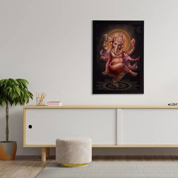eCraftIndia Lord Ganesha Satin Matt Texture UV Art Painting 3
