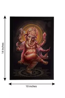 eCraftIndia Lord Ganesha Satin Matt Texture UV Art Painting