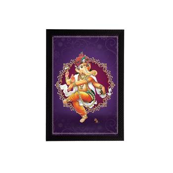 eCraftIndia Lord Ganesha Satin Matt Texture UV Art Painting 1