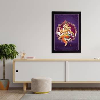 eCraftIndia Lord Ganesha Satin Matt Texture UV Art Painting 3