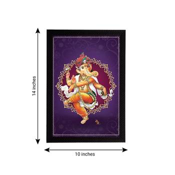 eCraftIndia Lord Ganesha Satin Matt Texture UV Art Painting 4