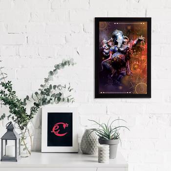 eCraftIndia Lord Ganesha Satin Matt Texture UV Art Painting 2