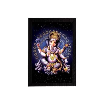 eCraftIndia Lord Ganesha Satin Matt Texture UV Art Painting 1