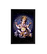 eCraftIndia Lord Ganesha Satin Matt Texture UV Art Painting