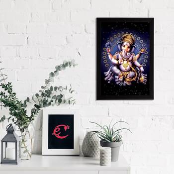 eCraftIndia Lord Ganesha Satin Matt Texture UV Art Painting 2