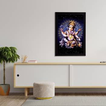 eCraftIndia Lord Ganesha Satin Matt Texture UV Art Painting 3