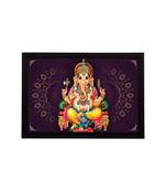 eCraftIndia Lord Ganesha Satin Matt Texture UV Art Painting