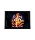 eCraftIndia Lord Ganesha Satin Matt Texture UV Art Painting