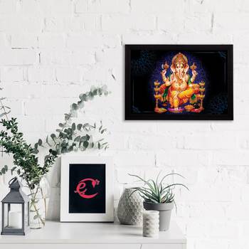 eCraftIndia Lord Ganesha Satin Matt Texture UV Art Painting 2